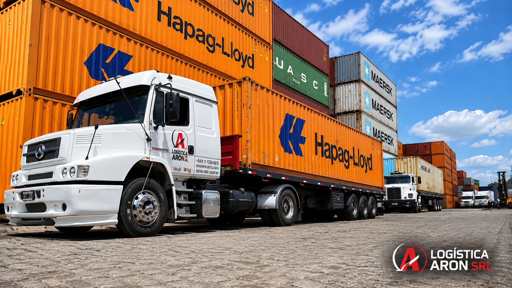 Camión equipado para logística empresarial y traslado seguro